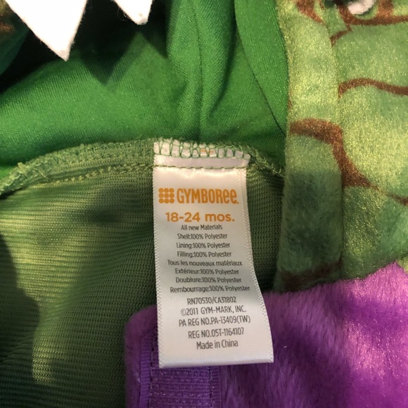 Gymboree Dragon Dinosaur Halloween Costume Size 18-24 Months 2 Piece - Picture 5 of 9